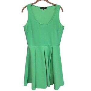 White Mark Fit‎ and Flare-Large-Skater Dress- Mint Green